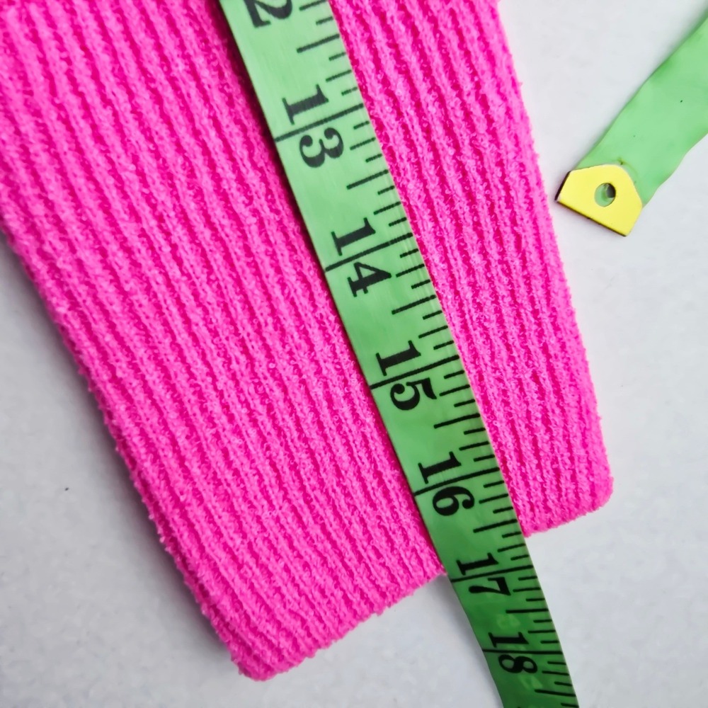 Anthropologie RD Style NWT Neon Pink Ribbed Turtleneck Sweater XS - Picture 10 of 10
